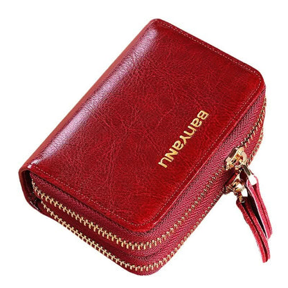 Genuine leather card holder large capacity multi - functional exquisite high - grade card bag key bag - DOROCHEY