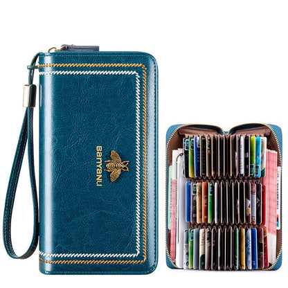 Genuine leather small card case. high - grade multi - card ID bag. small and exquisite! - DOROCHEY