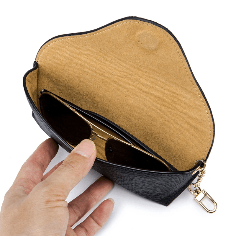Magnetic Leather Sunglasses Case - DOROCHEY