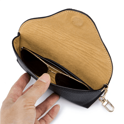 Magnetic Leather Sunglasses Case - DOROCHEY