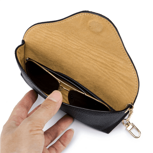 Magnetic Leather Sunglasses Case - DOROCHEY