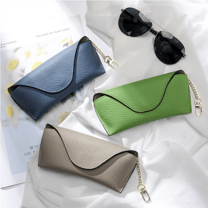 Magnetic Leather Sunglasses Case - DOROCHEY