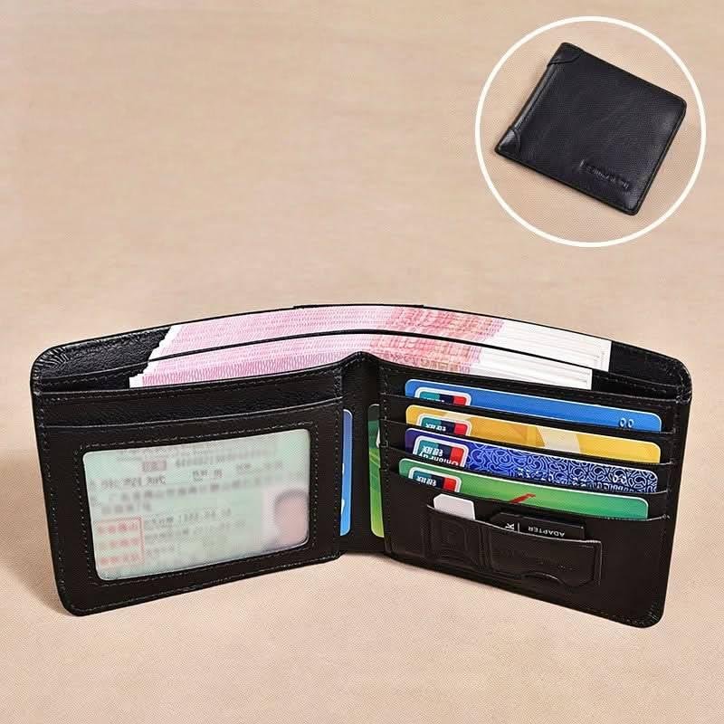 Men’s Horizontal Bifold Leather RFID Wallet - DOROCHEY