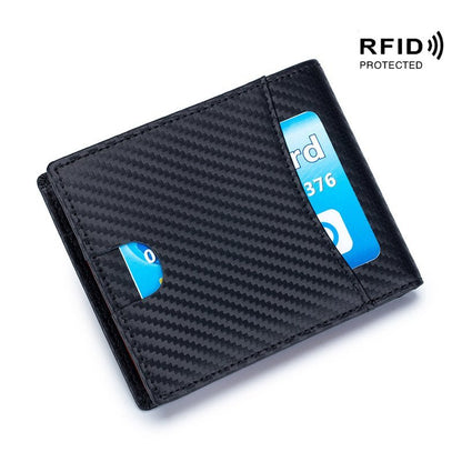 Men’s RFID Carbon Fiber Slim Wallet - DOROCHEY