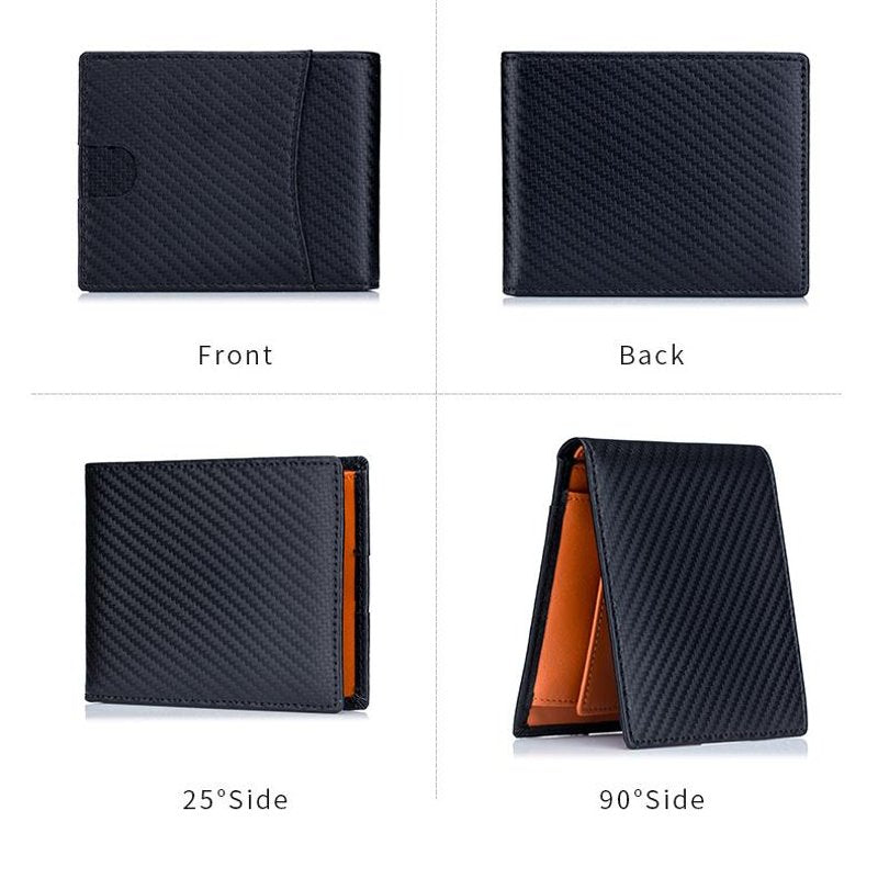 Men’s RFID Carbon Fiber Slim Wallet - DOROCHEY