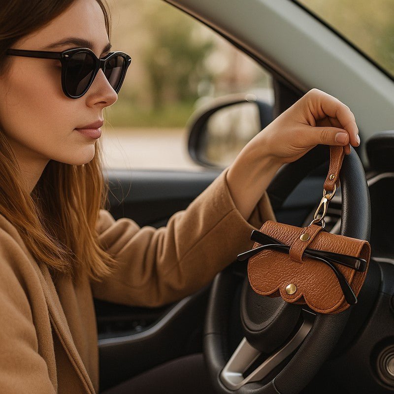 Premium Leather Sunglasses Case - DOROCHEY