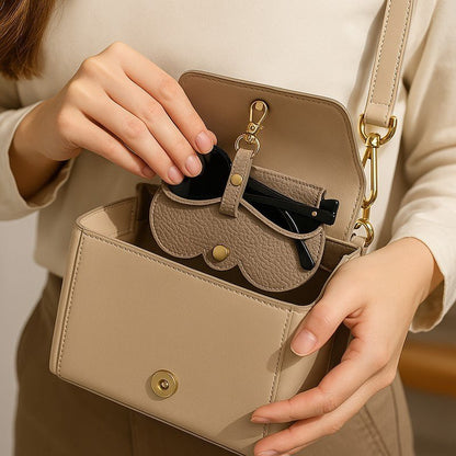 Premium Leather Sunglasses Case - DOROCHEY