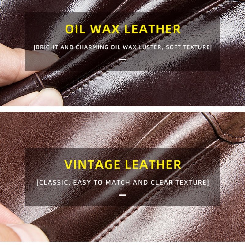 RFID Leather Bifold Wallet for Men - DOROCHEY