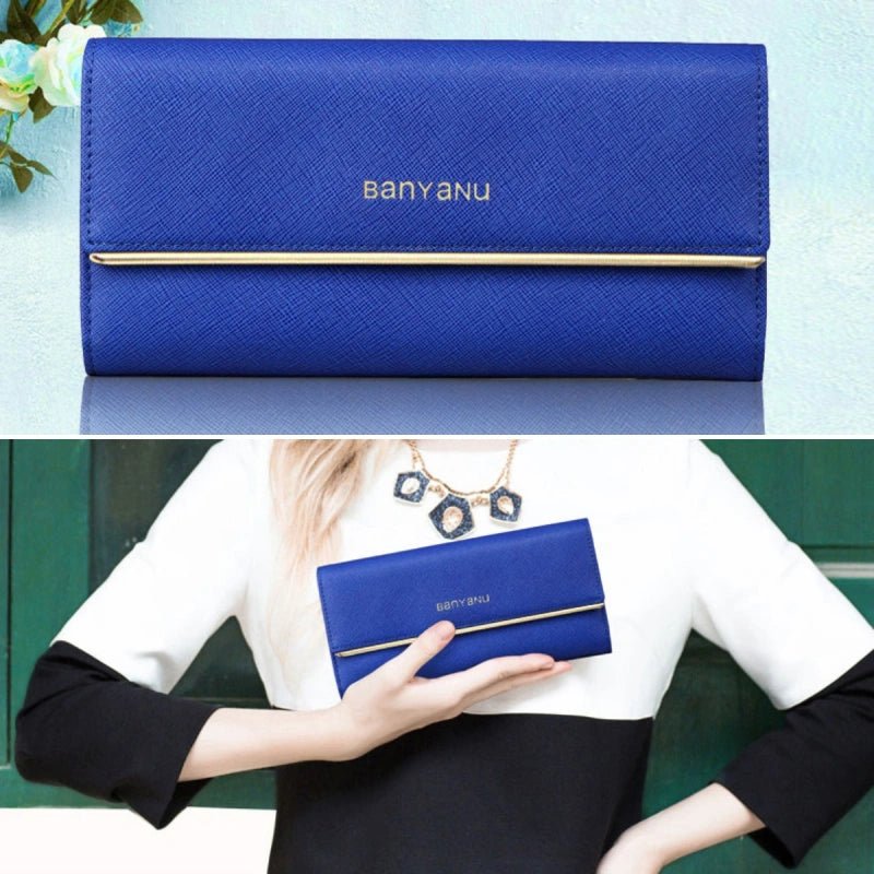 RFID Leather Clutch Wallet for Women - DOROCHEY