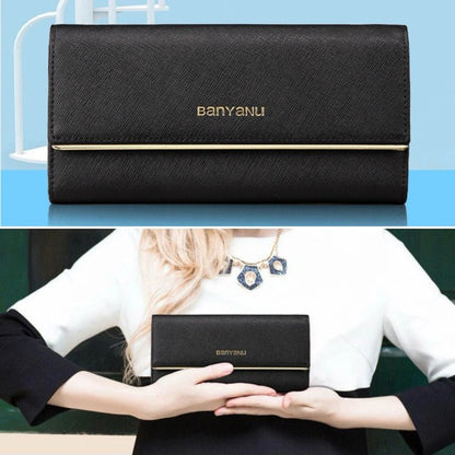 RFID Leather Clutch Wallet for Women - DOROCHEY
