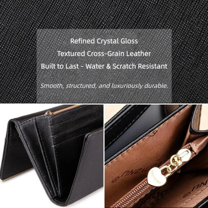 RFID Leather Clutch Wallet for Women - DOROCHEY