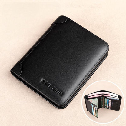 RFID Leather Trifold Wallet for Men - DOROCHEY