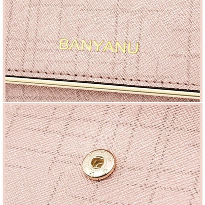 RFID Leather Trifold Wallet for Women - DOROCHEY