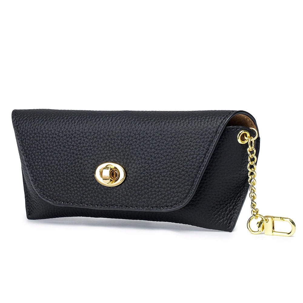 Twist - Lock Leather Sunglasses Case - DOROCHEY