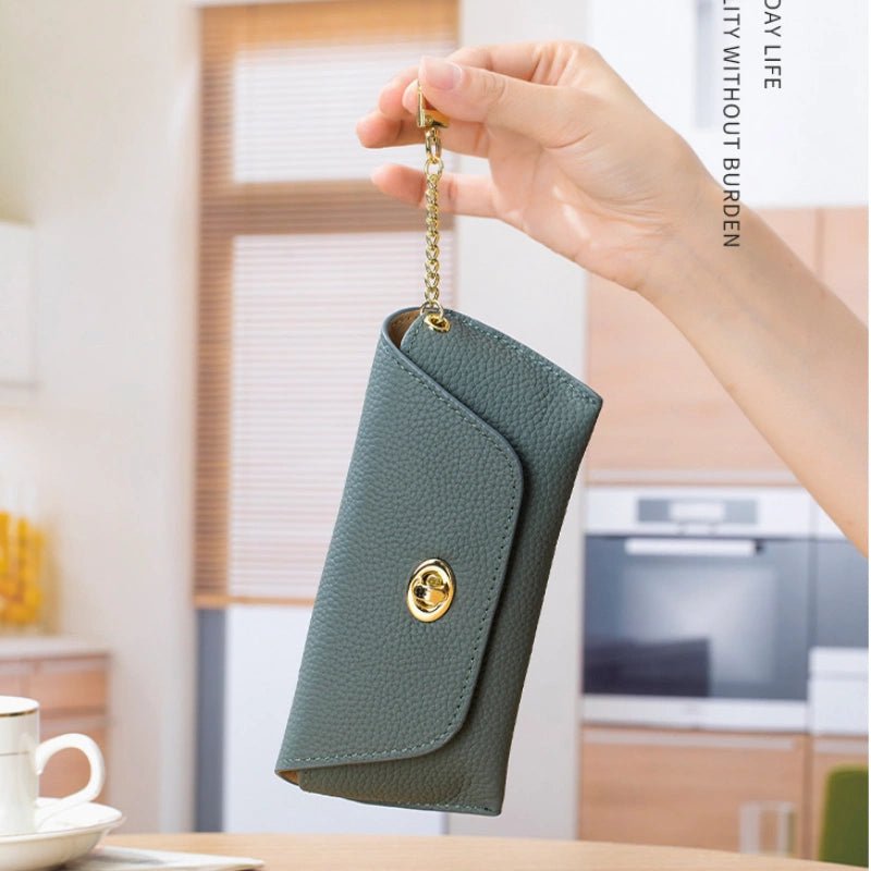 Twist - Lock Leather Sunglasses Case - DOROCHEY