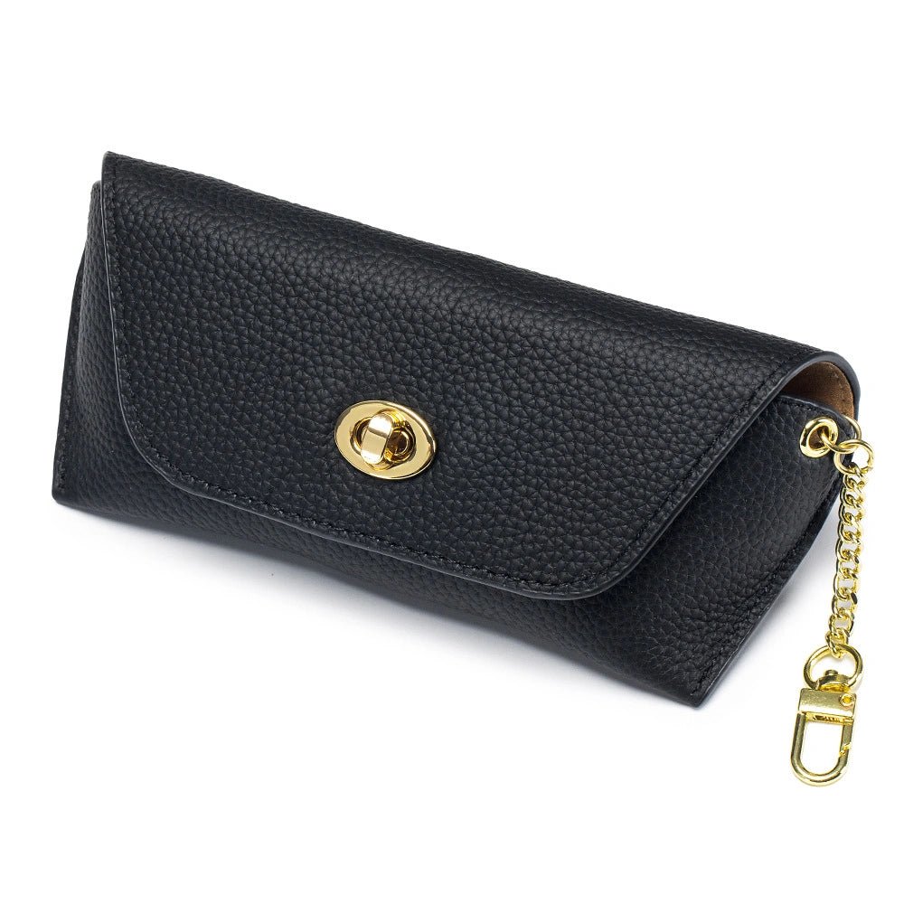 Twist - Lock Leather Sunglasses Case - DOROCHEY