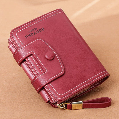 Vintage Oil - Wax Leather Trifold Wallet - DOROCHEY