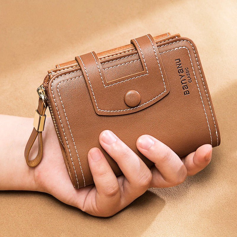 Vintage Oil - Wax Leather Trifold Wallet - DOROCHEY