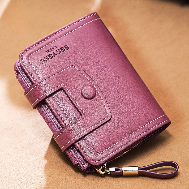 Vintage Oil - Wax Leather Trifold Wallet - DOROCHEY