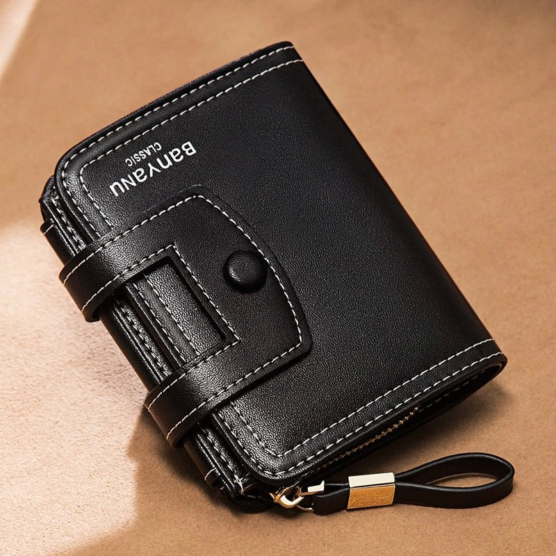 Vintage Oil - Wax Leather Trifold Wallet - DOROCHEY