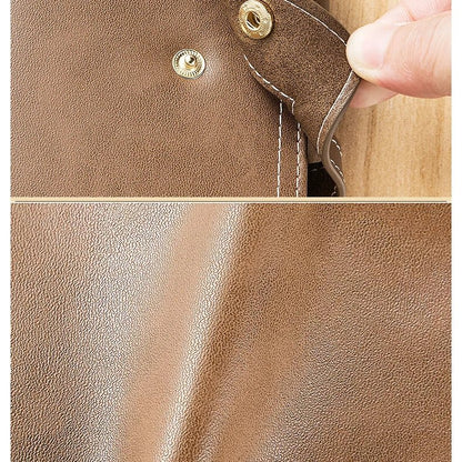 Vintage Oil - Wax Leather Trifold Wallet - DOROCHEY