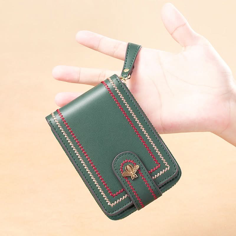 Women's Card Case New Exquisite High - grade Bank Card Leather Card Case Driver's License Leather Case - DOROCHEY