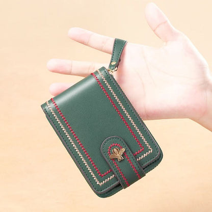 Women's Card Case New Exquisite High - grade Bank Card Leather Card Case Driver's License Leather Case - DOROCHEY