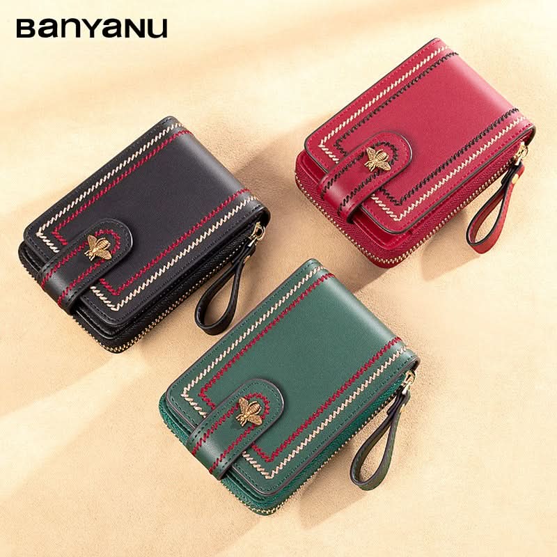 Women's Card Case New Exquisite High - grade Bank Card Leather Card Case Driver's License Leather Case - DOROCHEY