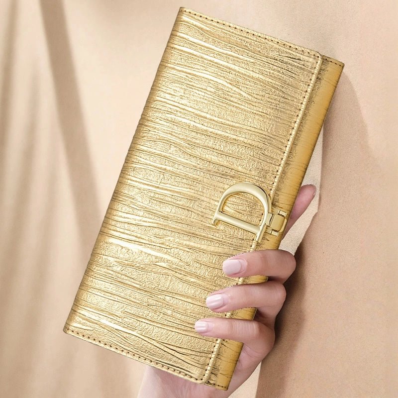 Women's D - Clasp Genuine Leather Wallet - DOROCHEY