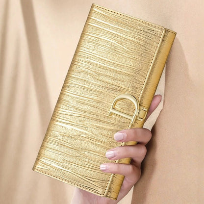 Women's D - Clasp Genuine Leather Wallet - DOROCHEY