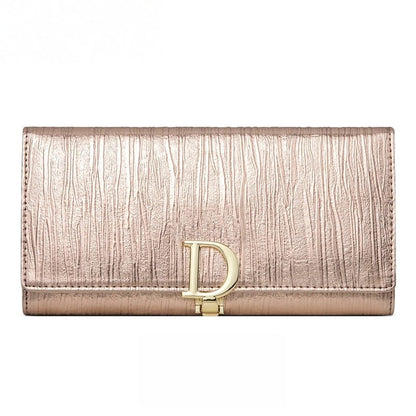Women's D - Clasp Genuine Leather Wallet - DOROCHEY
