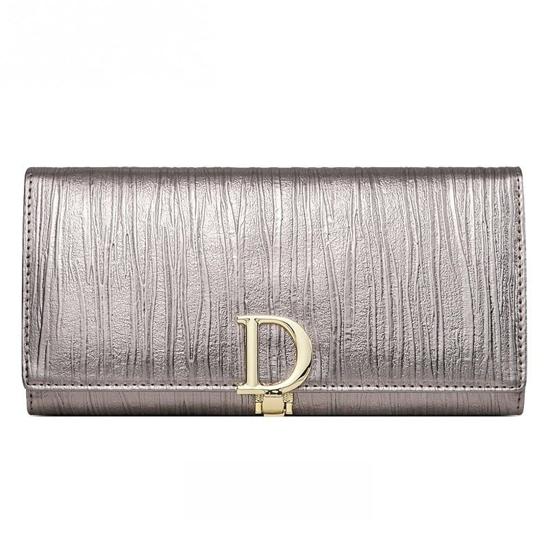Women's D - Clasp Genuine Leather Wallet - DOROCHEY