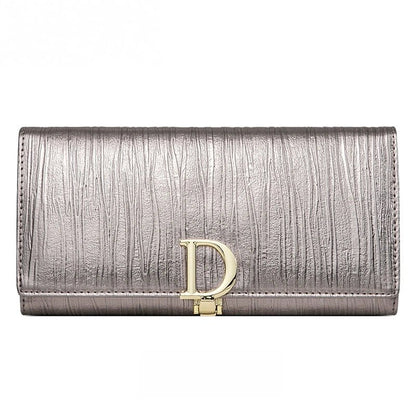 Women's D - Clasp Genuine Leather Wallet - DOROCHEY