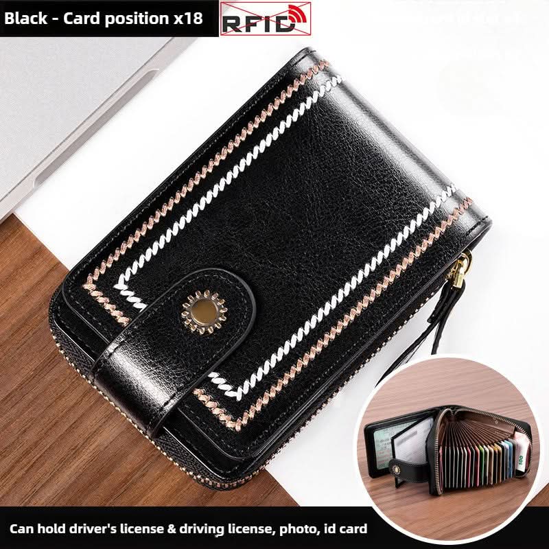 Women's Leather Driver's License Holder Multi - card ID Card Holder Bank Card Holder - DOROCHEY