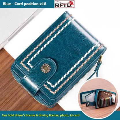 Women's Leather Driver's License Holder Multi - card ID Card Holder Bank Card Holder - DOROCHEY