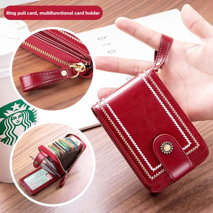 Women's Leather Driver's License Holder Multi - card ID Card Holder Bank Card Holder - DOROCHEY